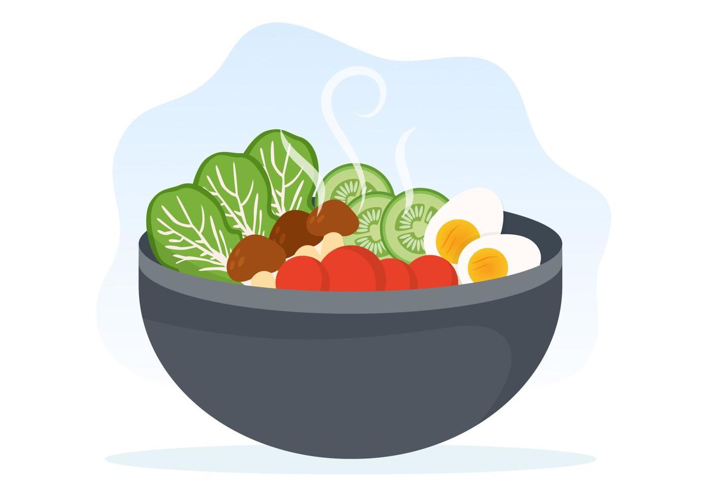 Green card titled Benefits of Regular Meals with an abstract food and energy illustration